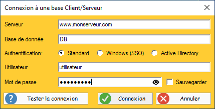 Paramètres de base serveur